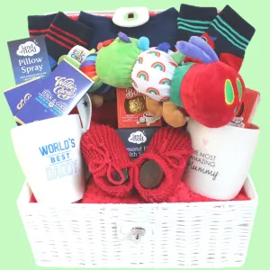 Baby Boy and New Parents Pamper Hamper - Munchy the Caterpillar