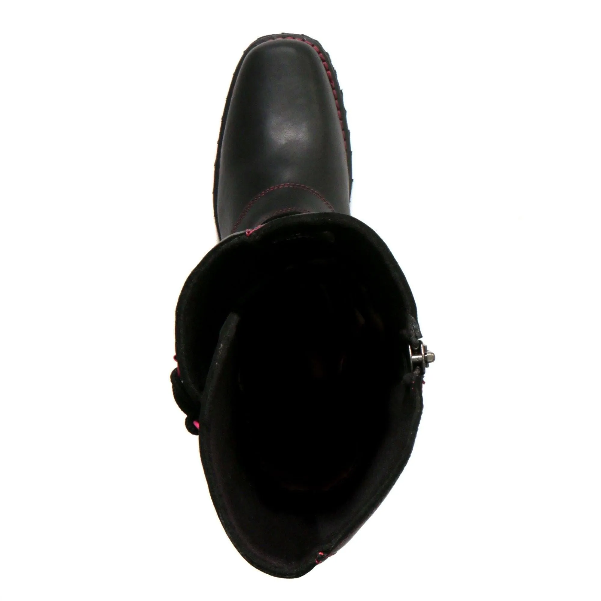 Hot Leathers Women's 14" Knee High Harness Boots With Side Zipper