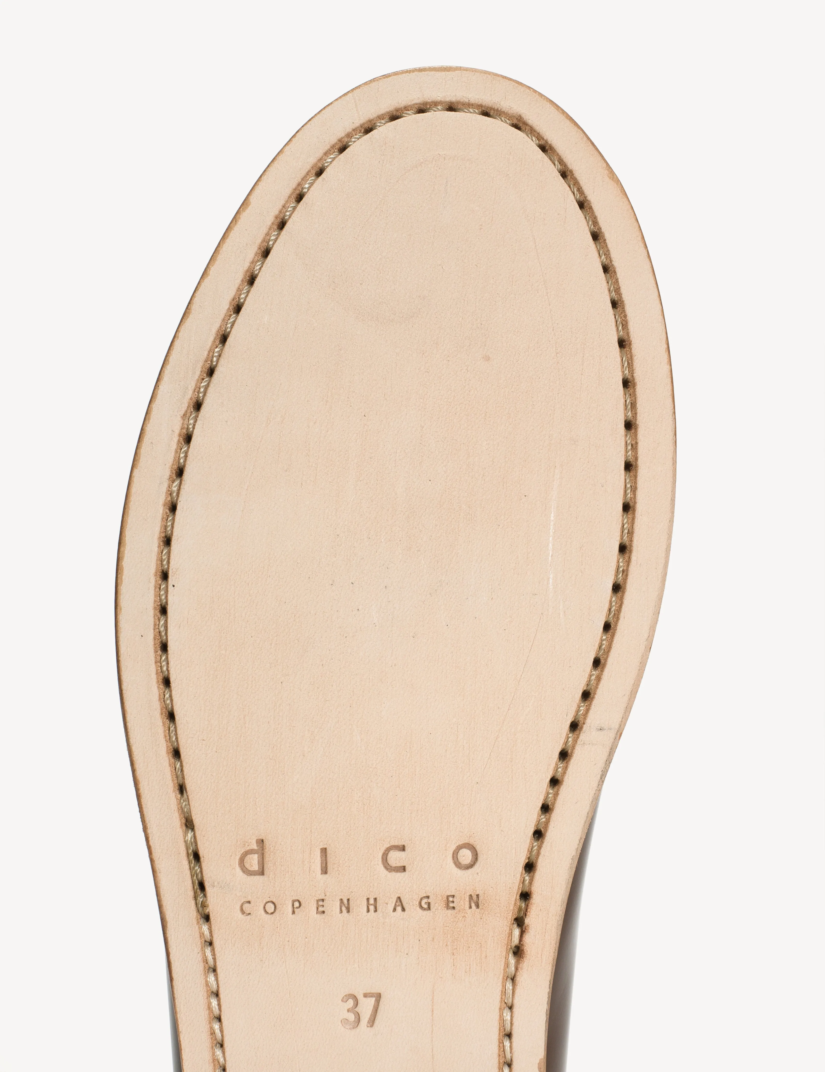 Moccasin T-Bar Loafer In Brown Polido Leather