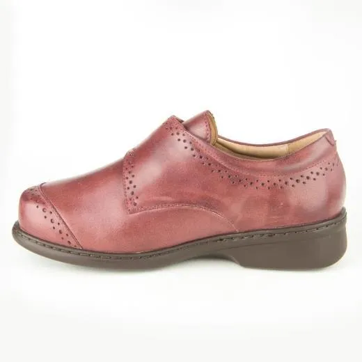 Portofino Women's Velcro Dress Shoes- Vino