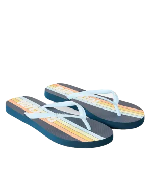 Surf Revival Bloom Flip Flops in Navy