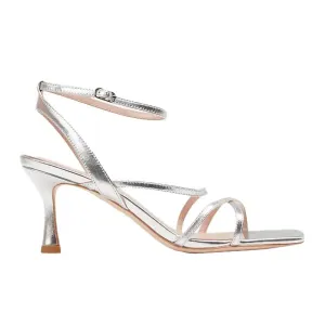 Venice Silver | Heeled Strappy Sandal